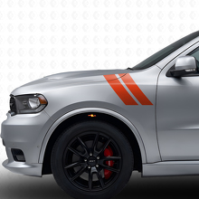 Kit Adesivi in Vinile con Doppie Strisce per Parafango Anteriore per Dodge Durango 2011+_4