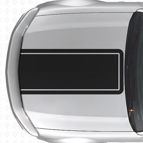 Adesivo in Vinile Barra Contorno Blackout Cofano per Musclecar Musclecarmodel Mach 1 2005-09