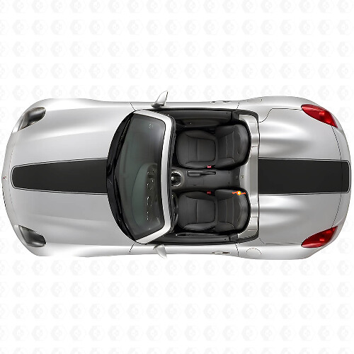 Set di Adesivi in Vinile a Strisce per Cofano e Bagagliaio per Pontiac Solstice 2007+