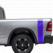 Kit adesivi vinilici personalizzati a strisce laterali posteriori stile C per camion Dodge_2