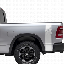 Kit adesivi vinilici personalizzati a strisce laterali posteriori stile C per camion Dodge_5