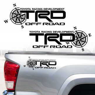 Toyota TRD Truck Off Road Racing Tacoma Tundra Bussola Decalcomanie in vinile