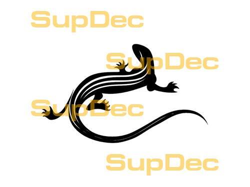 Geco Lucertola Vinile Arte Parete Finestra Bagno Adesivo Decalcomania #4
