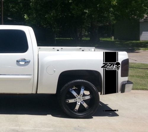 Decalcomanie per adesivi a strisce per letto Punisher OFF ROAD Z71 Chevrolet per camioncino CHEVY GMC
