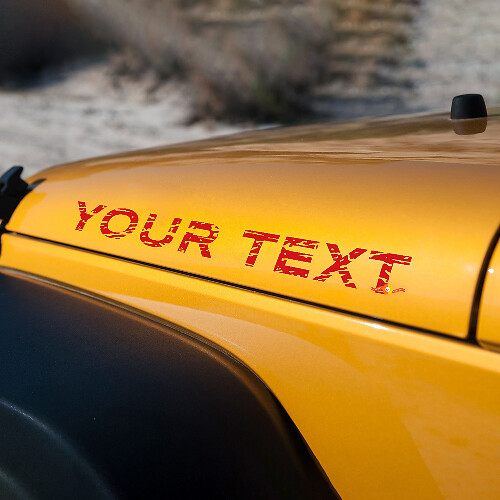 Decalcomanie per adesivi per cofano Rubicon in difficoltà Jeep Wrangler
