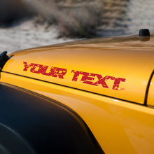 Decalcomanie per adesivi per cofano Wrangler in difficoltà Jeep Wrangler
 3