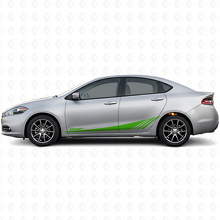 Kit Adesivi in Vinile Strisce Laterali Datr Lower Strobe per Dodge Dart 2013-2016_3