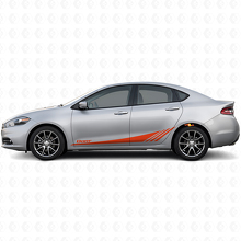 Kit Adesivi in Vinile Strisce Laterali Datr Lower Strobe per Dodge Dart 2013-2016_4