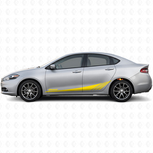 Kit Adesivi in Vinile Strisce Laterali Datr Lower Strobe per Dodge Dart 2013-2016_5