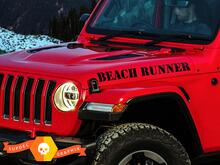 Decalcomanie per adesivi cofano Jeep Wrangler BEACH RUNNER
 2