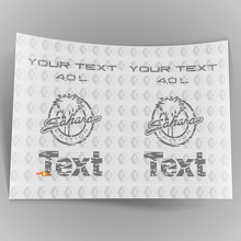 Loghi parafango Jeep Wrangler Sahara 4.0 TJ consumati 1997-2006 2