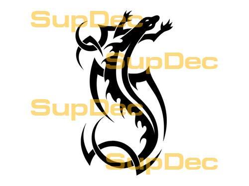 Gecko Lucertola Adesivo Murale in Vinile per Finestre Bagno Decalcomania #8
