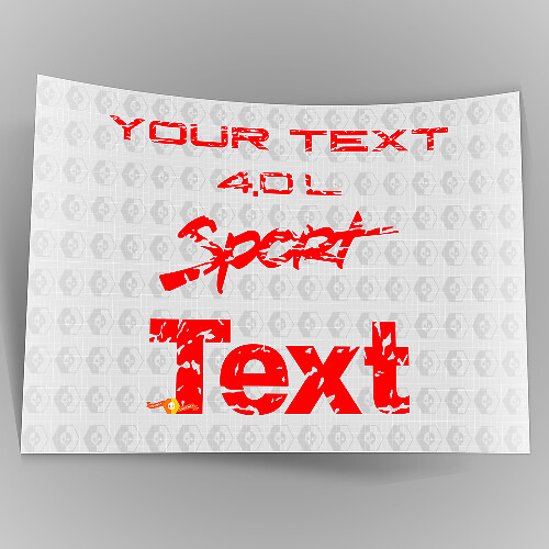 Loghi del parafango Jeep Wrangler 4.0 TJ consumati dal 1997 al 2006