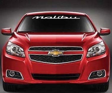 1950-2017 Chevrolet Malibu Parabrezza Corpo Decalcomania Nuovo Personalizzato 1 PZ
