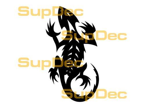 Gecko Lucertola Adesivo Murale in Vinile Arte Finestra Bagno Decalcomania #9
