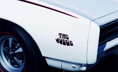 Adesivo in Vinile Parafango The Judge per Pontiac GTO