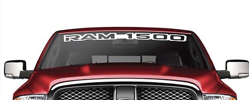 Adesivo in Vinile per Parabrezza con Marchio per Dodge Ram 1500