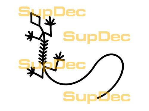 Geco lucertola vinile arte parete finestra bagno adesivo decalcomania #10
