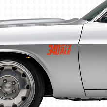 Kit adesivi laterali in vinile Six Pak 340 per Dodge Viper Charger Ram Challenger_4
