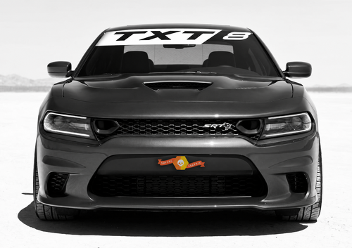 Adesivo in Vinile a Banner Diagonale per Parabrezza TXT8 per Dodge Charger