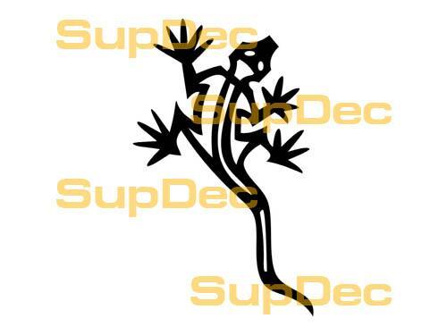 Geco Lucertola Vinile Arte Parete Finestra Bagno Adesivo Decalcomania #12
