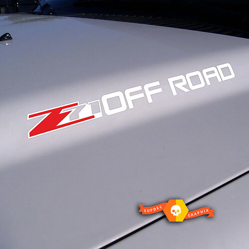 Adesivo Vinile Cofano Z71 Off Road per Chevrolet Silverado