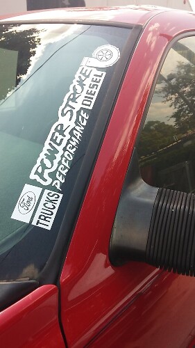 Adesivo in Vinile Performance Power Stroke per Musclecar Trucks