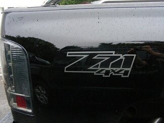 Decalcomanie per pianale di camion Z71 4x4 (set) La tua scelta di colore. Adatto a: Chevrolet Silverado GMC Sierra

