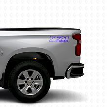 Set di Adesivi in Vinile per Cassone Camion Z71 4x4 per Chevrolet Silverado GMC Sierra_2