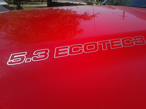 Decalcomanie per adesivi per cofano 5.3L ECOTEC3 - Chevrolet
