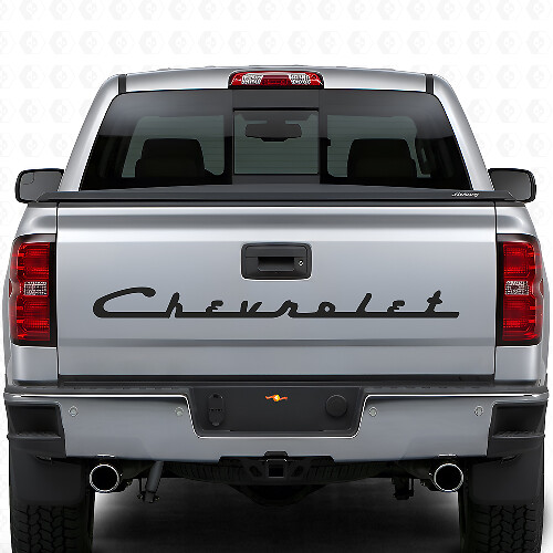 Adesivo in vinile con scritta Chevrolet in stile retrò per portellone di camion Chevy