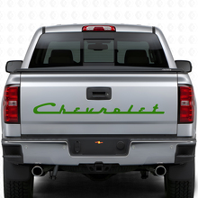 Adesivo in vinile con scritta Chevrolet in stile retrò per portellone di camion Chevy_3