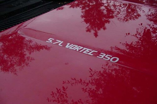 Decalcomanie per adesivi per cofano VORTEC 350 da 5,7 litri La tua scelta di colore
