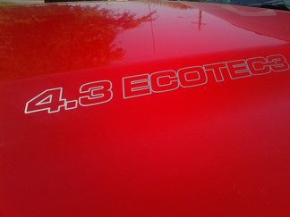 Decalcomanie per cofano 4.3L ECOTEC3 - Chevrolet