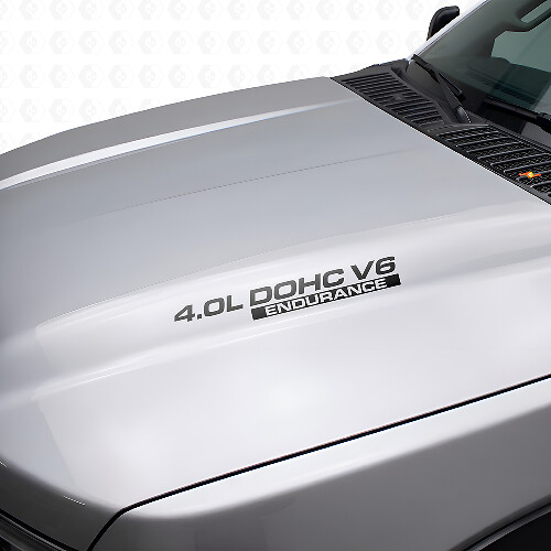 Set di adesivi in vinile per cofano Endurance V6 DOHC 4.0L per Nissan Xterra Titan