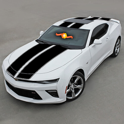 Chevrolet Camaro 2016-2018 Top Doppie Strisce Con Gessati
