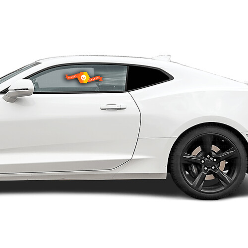 Decalcomania adesiva con accento oscurante per lunotto posteriore laterale Chevrolet Camaro 2016-2018
