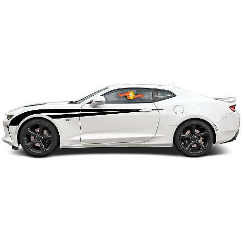 Adesivo in Vinile con Doppia Striscia Accentuata per Passaruota Laterale per Chevrolet Camaro 2016-2018