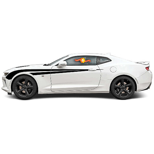 Adesivo Vinile Doppia Striscia da Corsa per Parafango Laterale per Chevrolet Camaro 2016-2018