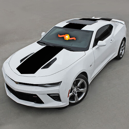 Striscia superiore completa in vinile adesivo per Chevrolet Camaro 2016-2018