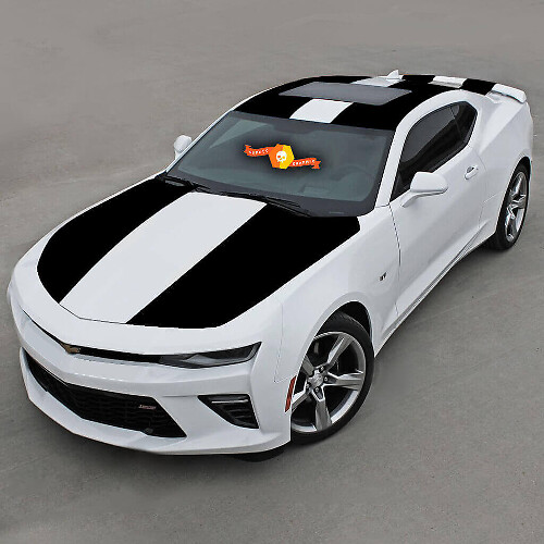 Doppia striscia laterale completa in vinile per Chevrolet Camaro 2016-2018