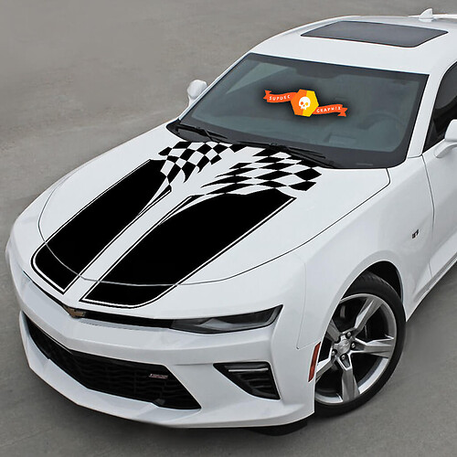 Adesivo per decalini in vinile per Chevrolet Camaro 2016-2018-Stripe da corsa
