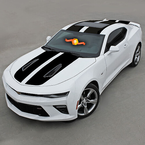 Chevrolet Camaro 2016-2018 -ss- Solid Top Doppie strisce in vinile