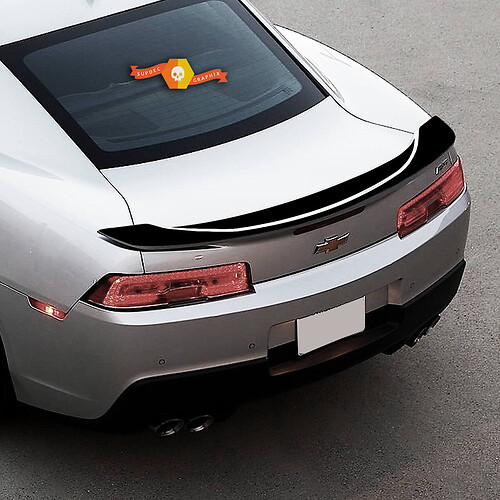 Adesivo in Vinile Spoiler Posteriore a Strisce Stile Racing per Chevrolet Camaro SS 2016-2018