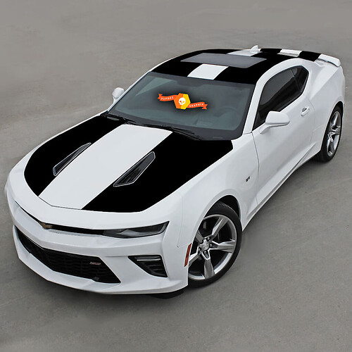 Chevrolet Camaro 2016-2018 -ss- Strisce in vinile esagerate
