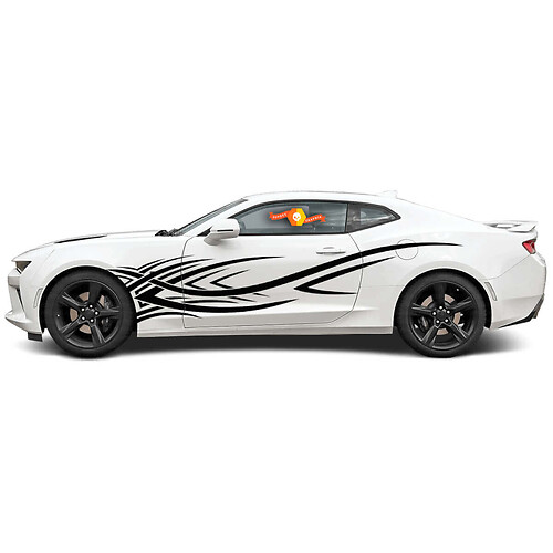 Adesivi di decalcomanie laterali in stile tribale per Chevrolet Camaro
