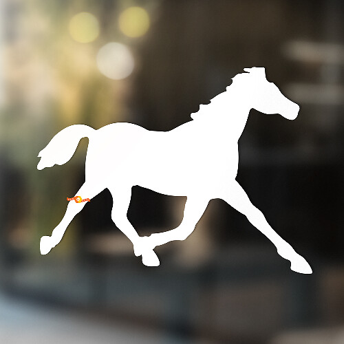 Cavallo Vinile Arte Parete Finestra Bagno Adesivo Decalcomania #2
