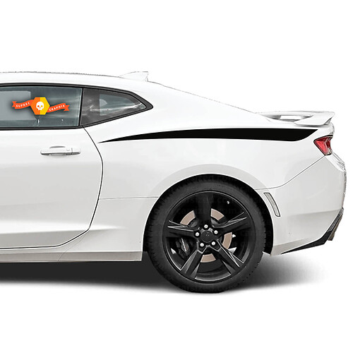 Strisce adesive per adesivi con accento laterale posteriore Chevrolet Camaro 2010-2018
