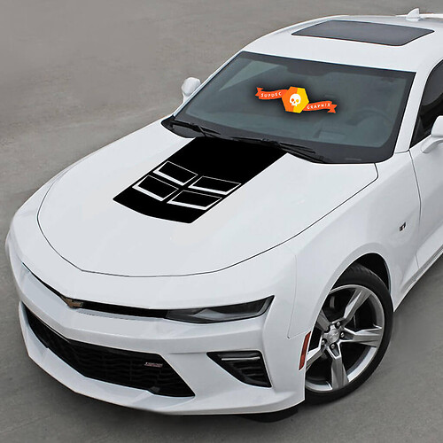 Decalcomania adesiva stile Chevrolet Camaro 2010-2020 cappuccio cappuccio striscia Zl1
