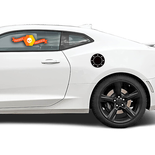 Decalcomania adesiva per sovrapposizione porta coperchio serbatoio benzina Chevrolet Camaro 2010-2020
